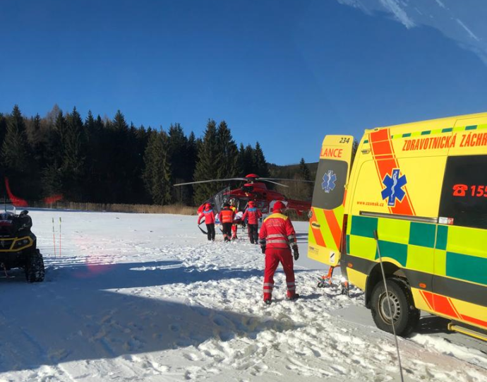 Náročný víkend horských záchranářů v Karlově pod Pradědem