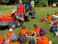 Dětský tábor ČČK na Lipně a Horská služba.