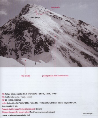 Sněhově chudá území při sněhově bohatých zimách.