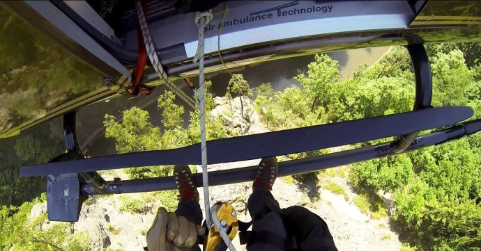 Záchrana horolezce v Českém ráji