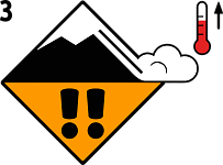 3. avalanche danger level - considerable