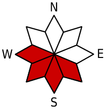 Dangerous exposure SE, S, SW, W